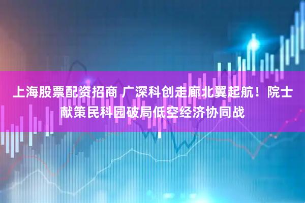上海股票配资招商 广深科创走廊北翼起航！院士献策民科园破局低空经济协同战