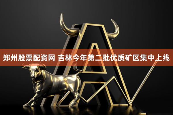 郑州股票配资网 吉林今年第二批优质矿区集中上线